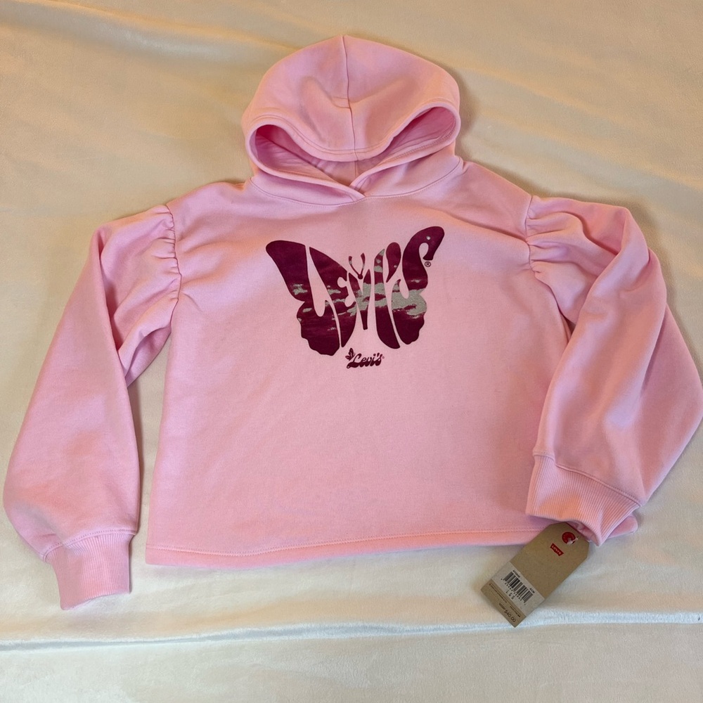 Levi's Light Pink Hoodie Size L 12-13 YRS